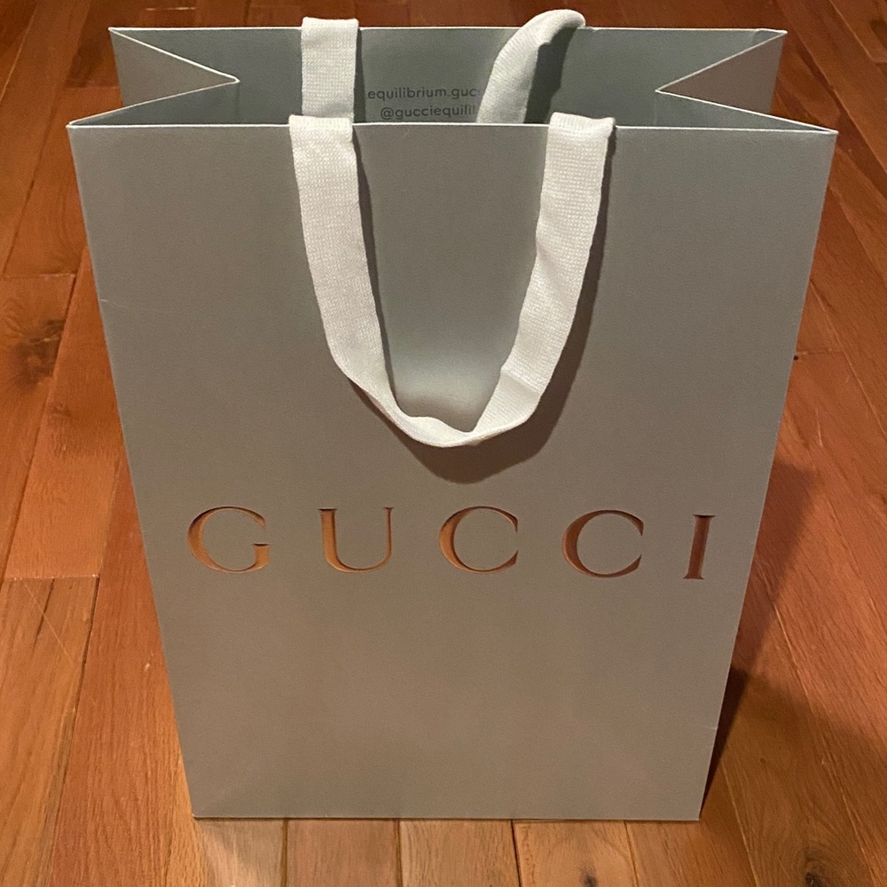 Gucci Silver Shopping Bag